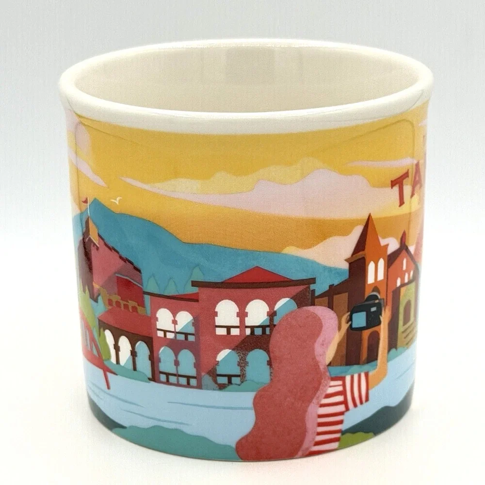 Starbucks You Are Here Tamsui Taiwan Mug 14oz Bone China Yellow Retired City Cup - Picture 5 of 8